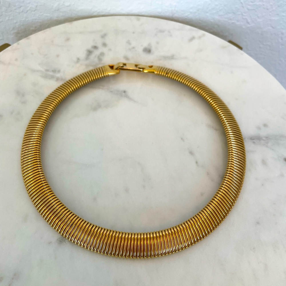 Monet | Vintage Gold Plated Chocker Necklace